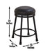 Claire - 5 Piece Set (Kitchen Island And 4 Stools) - Black - JaxCo Furniture