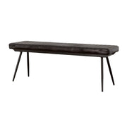 Misty - Leather Upholstered Dining Bench - Antique Espresso - JaxCo Furniture