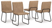 Pharwynn - Toast - Dining Upholstered Side Chair (Set of 4) - JaxCo Furniture