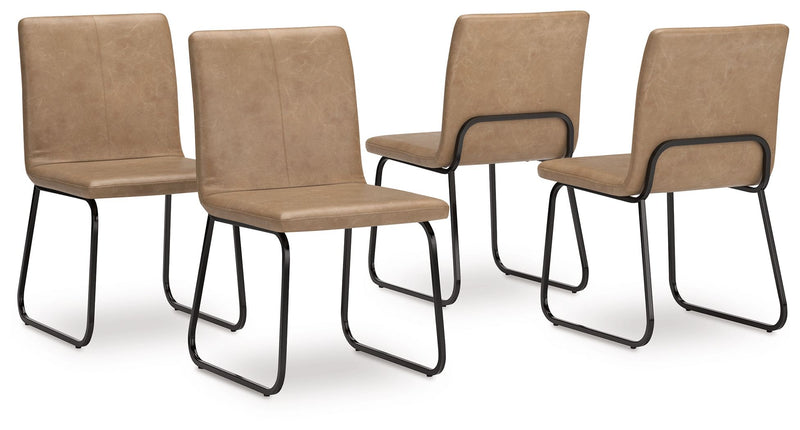 Pharwynn - Toast - Dining Upholstered Side Chair (Set of 4) - JaxCo Furniture