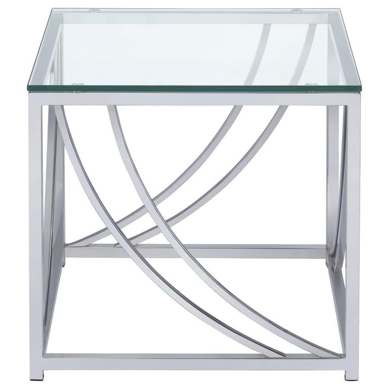 Lille - Glass Top Coffee And End Table Set - JaxCo Furniture