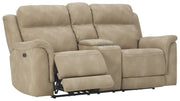 Next-Gen Durapella - Reclining Power Loveseat With Console - JaxCo Furniture