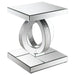 Breena - Rectangular Mirrored Acrylic End Table - Silver - JaxCo Furniture