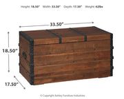 Kettleby - Brown - Storage Trunk - JaxCo Furniture