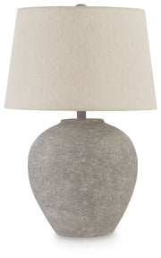 Dreward - Distressed Gray - Paper Table Lamp - JaxCo Furniture