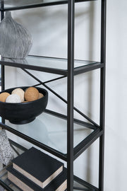 Dakerwell - Antique Black - Bookcase - JaxCo Furniture