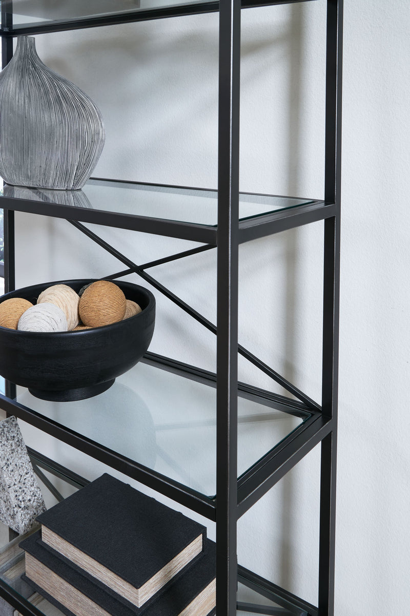 Dakerwell - Antique Black - Bookcase - JaxCo Furniture