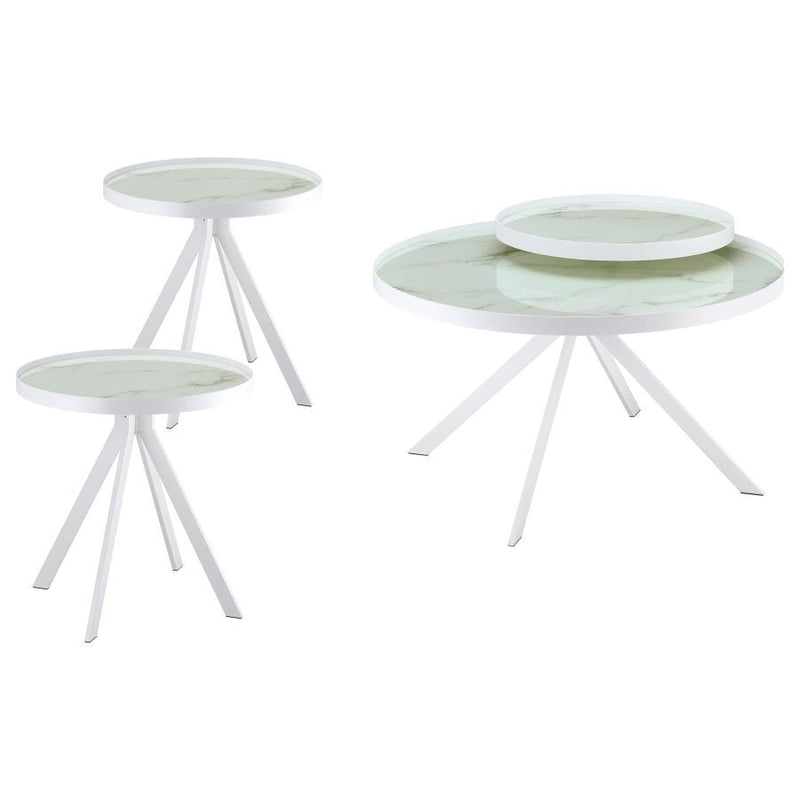 Briggs - Round Coffee And End Table Set - JaxCo Furniture