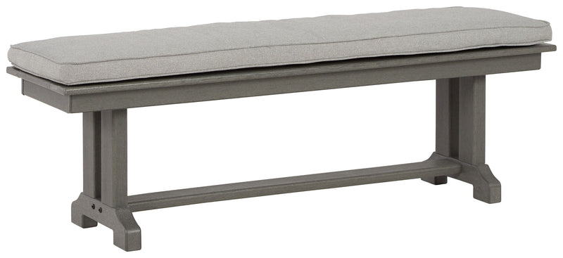 Visola - Bench with Cushion - Gray - JaxCo Furniture