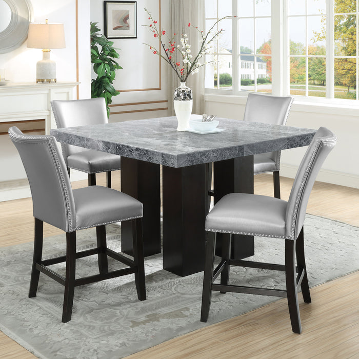 Camila - Square Counter Dining Set - Gray Top - JaxCo Furniture