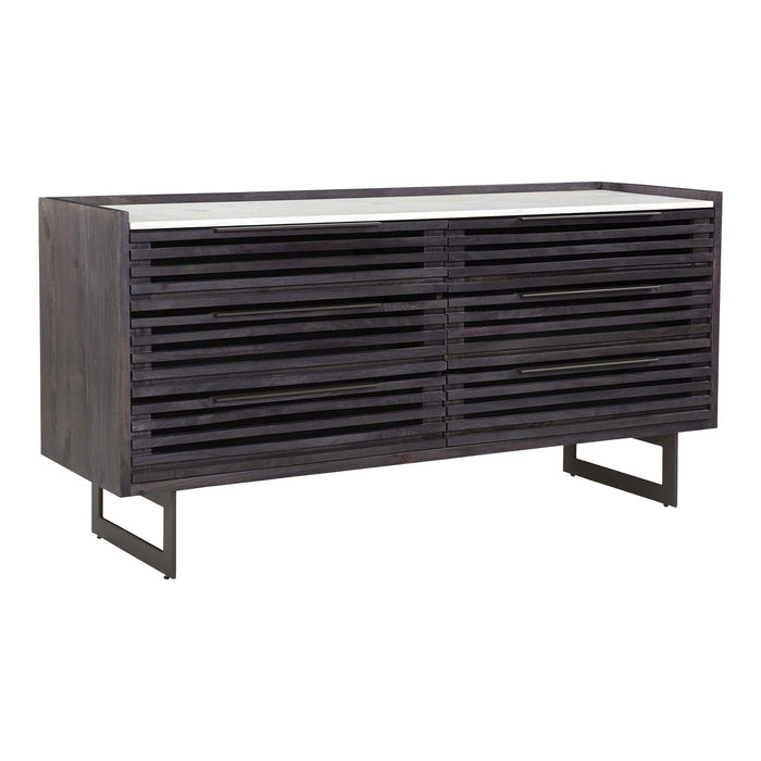 Paloma - 6 Drawer Dresser - Charcol - JaxCo Furniture