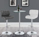 Abiline - Round Glass Top Bistro Bar Table - Chrome - JaxCo Furniture