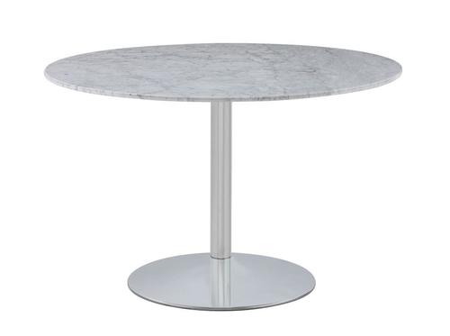 White and Chrome Dining Table